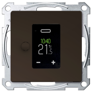 Терморегулятор электронный Merten D-Life Мокко (в сборе) 
