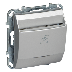 Выключатель карточный Schneider Electric Unica Top Алюминий (в сборе) 