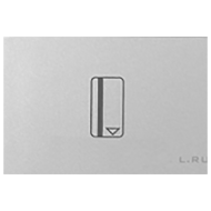 Выключатель карточный ABB Zenit Серебряный (в сборе) 