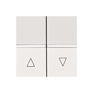 Выключатель кнопочный для рольставней ABB Zenit Белый (в сборе) 