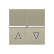 Выключатель кнопочный для рольставней ABB Zenit Шампань (в сборе) 