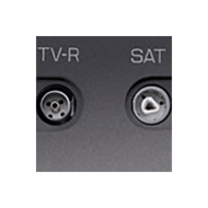 Розетка TV / SAT проходная ABB Zenit Антрацит (в сборе) 