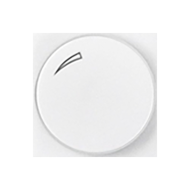 Светорегулятор поворотный 500 Вт ABB Zenit Белый (в сборе) 