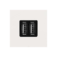 Розетка USB для зарядки устройств ABB Zenit Белый (в сборе) 