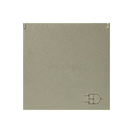 Розетка с заземлением и с крышкой ABB Zenit Шампань (в сборе) 