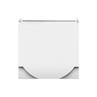 Розетка с заземлением и с крышкой Bticino Living Light Air Белый (в сборе) 