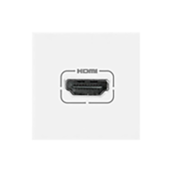 Розетка HDMI Bticino Living Light Air Белый (в сборе) 