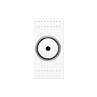 Светорегулятор поворотный 500 Вт на 1 модуль Bticino Livinglight Белый (в сборе)