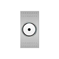 Светорегулятор поворотный 500 Вт на 1 модуль Bticino Living Light Air Алюминий (в сборе) 