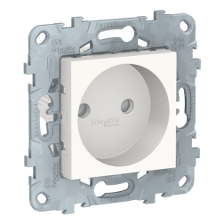 Розетка без заземления Schneider Electric Unica New Pure Белый (в сборе) 