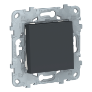 Выключатель одноклавишный Schneider Electric Unica New Pure Антрацит (в сборе) 