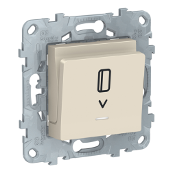 Выключатель карточный Schneider Electric Unica New Pure Бежевый (в сборе) 