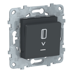Выключатель карточный Schneider Electric Unica New Pure Антрацит (в сборе) 