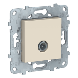 Розетка TV проходная Schneider Electric Unica New Studio Бежевый (в сборе) 