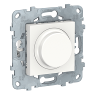 Светорегулятор для светодиодных диммируемых LED ламп Schneider Electric Unica New Pure Белый (в сборе) 