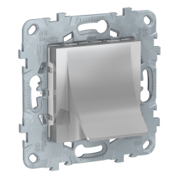 Вывод кабельный Schneider Electric Unica New Pure Алюминий (в сборе) 