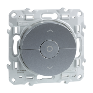 Выключатель для рольставней Schneider Electric Odace Алюминий (в сборе) 