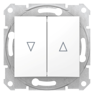 Выключатель для рольставней Schneider Electric Sedna Белый (в сборе) 