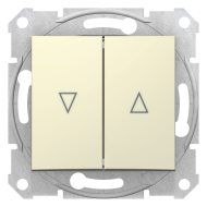 Выключатель для рольставней Schneider Electric Sedna Бежевый (в сборе) 