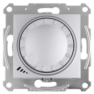 Светорегулятор поворотный 1000 Вт Schneider Electric Sedna Алюминий (в сборе) 