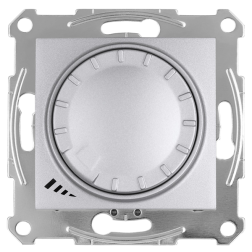 Светорегулятор для светодиодных диммируемых LED ламп Schneider Electric Sedna Алюминий (в сборе) 