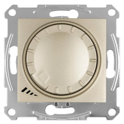 Светорегулятор для светодиодных диммируемых LED ламп Schneider Electric Sedna Титан (в сборе) 