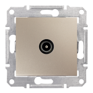 Розетка TV проходная Schneider Electric Sedna Титан (в сборе) 