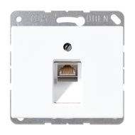 Розетка телефонная 1xRJ11 Jung SL500 Белый (в сборе) 