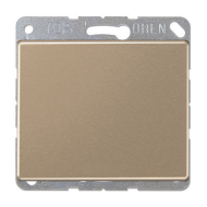 Выключатель IP44 Jung SL500 Золото-бронза (в сборе) 