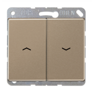 Выключатель для рольставней Jung SL500 Золото-бронза (в сборе) 