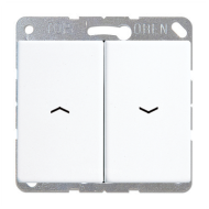 Выключатель для рольставней Jung SL500 Белый (в сборе) 