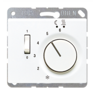 Терморегулятор для теплого пола с внешним датчиком Jung SL500 Белый (в сборе) 