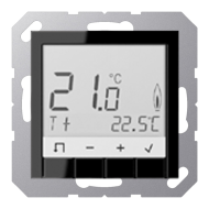 Терморегулятор электронный Jung CD Черный (в сборе) 