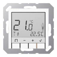 Терморегулятор электронный Jung AS Белый (в сборе) 