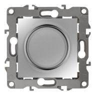 Светорегулятор поворотный 400 Вт Эра 12N Алюминий (в сборе) 