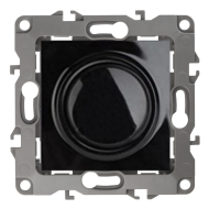 Светорегулятор поворотный 400 Вт Эра 12N Черный (в сборе) 