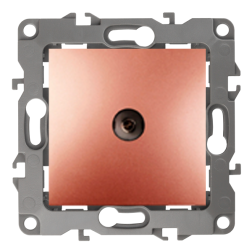 Розетка TV оконечная Эра 12N Медь (в сборе) 