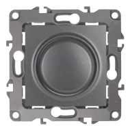 Светорегулятор поворотный 400 Вт Эра 12N Графит (в сборе) 