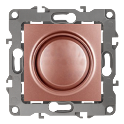 Светорегулятор поворотный 400 Вт Эра 12N Медь (в сборе) 