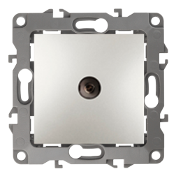 Розетка TV оконечная Эра 12N Перламутровый (в сборе) 