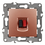 Розетка аккустическая Эра 12N Медь (в сборе) 