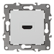 Розетка HDMI Эра 12N Белый (в сборе) 