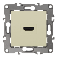 Розетка HDMI Эра 12N Слоновая кость (в сборе) 