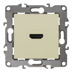 Розетка HDMI Эра 12N Слоновая кость (в сборе) 