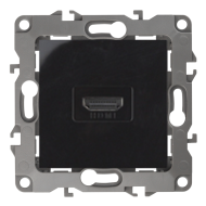 Розетка HDMI Эра 12N Черный (в сборе) 