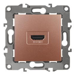 Розетка HDMI Эра 12N Медь (в сборе) 