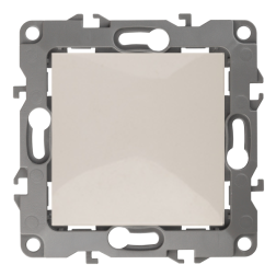 Переключатель одноклавишный (проходной) Эра Elegance Слоновая кость (в сборе) 