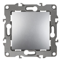 Промежуточный переключатель (перекрестный) Эра Elegance Алюминий (в сборе) 