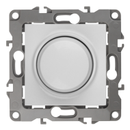 Светорегулятор поворотный 400 Вт Эра Elegance Белый (в сборе) 