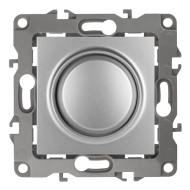 Светорегулятор поворотный 400 Вт Эра Elegance Алюминий (в сборе) 